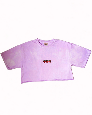 Strawberry Fields - T-Shirt Crop Top