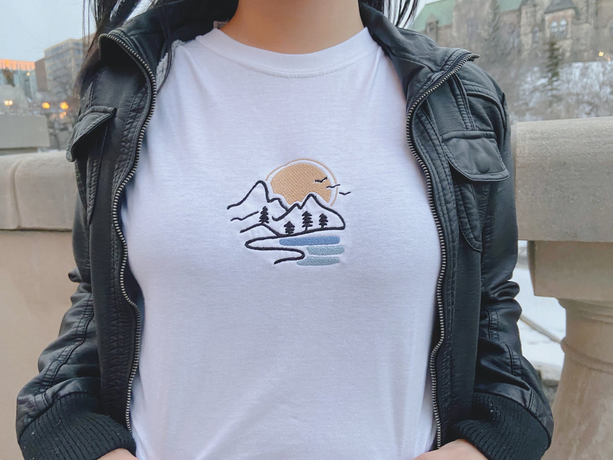 Sunset Mountains - Short Sleeve Shirt